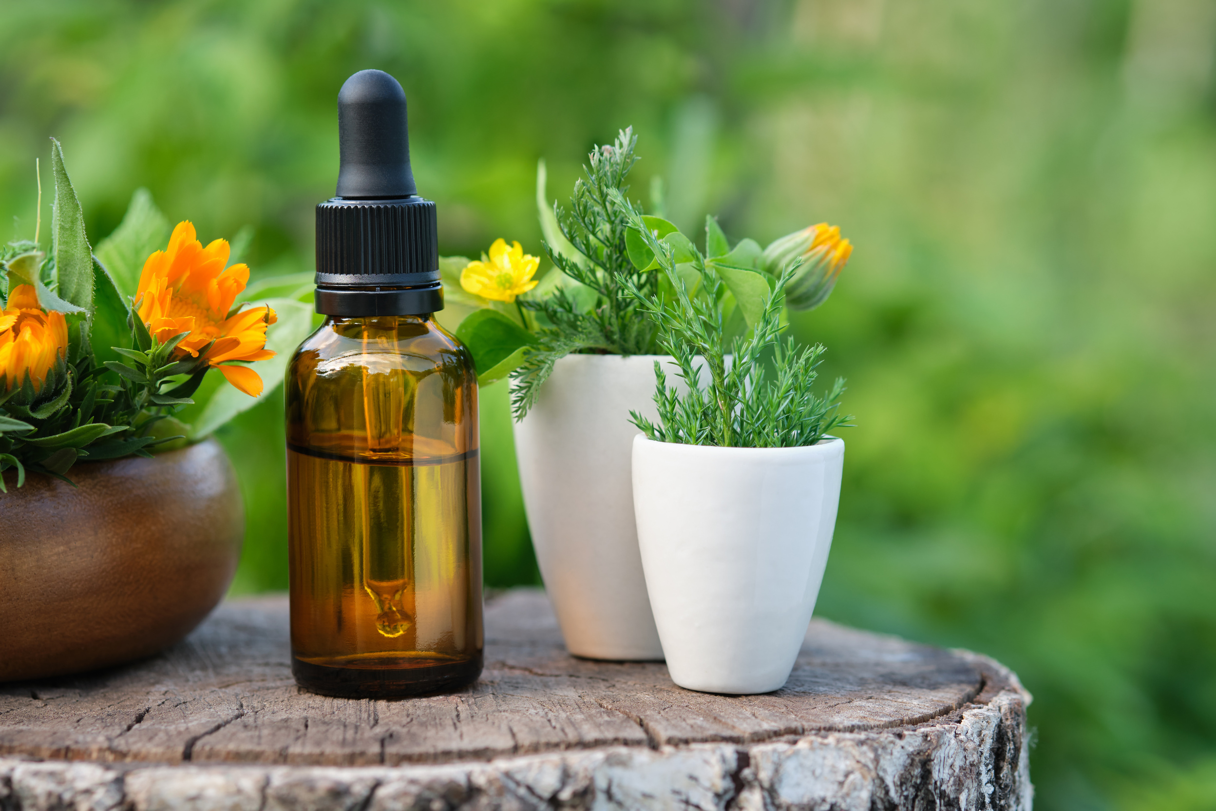 Dropper Bottle of Calendula Essential Oil